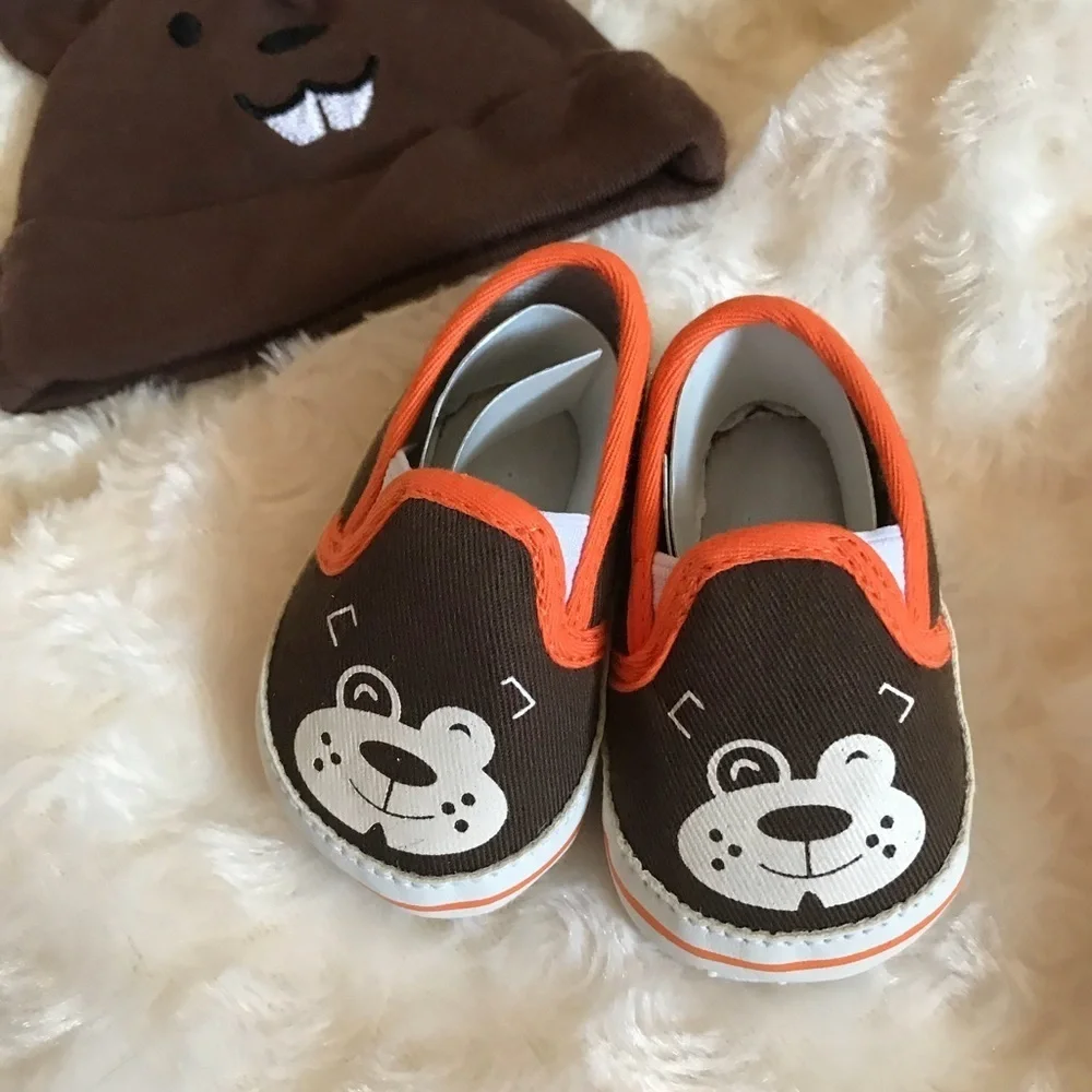 2 piece Baby Monkey Shies And Beanie Cap